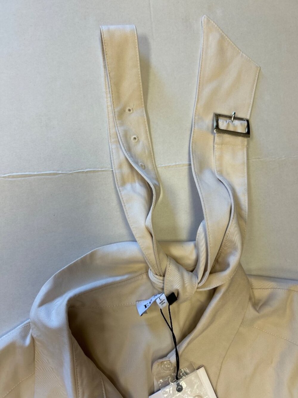 EN SAISON Quince Midi Dress Ecru Size Large NWT - Picture 7 of 9